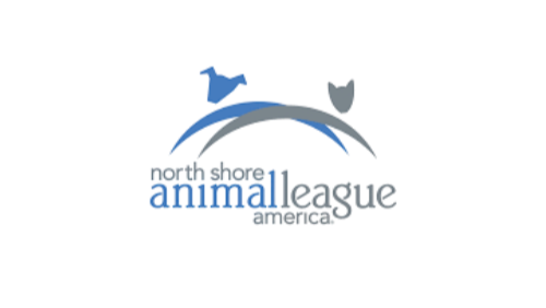 Logo of North Shore Animal League America on a white background